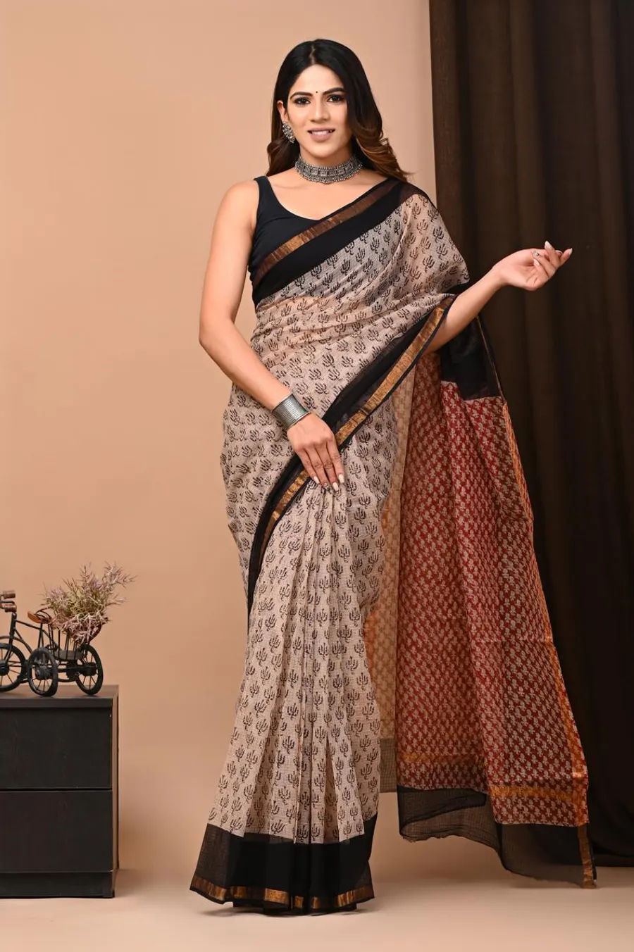 Breathable Kota Cotton Saree